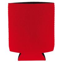 Blikjes koeler - 1x - koelhoud hoesje - bierblik hoesje - rood - Frisdrank/bier blikjes koel houden