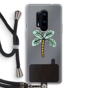 Palmboom: OnePlus 8 Pro Transparant Hoesje met koord