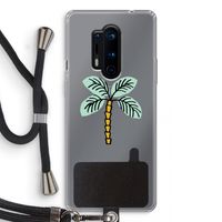 Palmboom: OnePlus 8 Pro Transparant Hoesje met koord