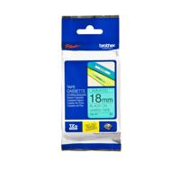Labeltape brother ptouch tze741 18mm groen