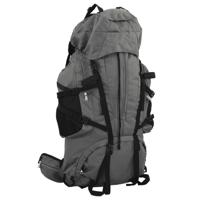 VidaXL Wandelrugzak 80 l oxford stof grijs