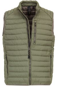 Casa Moda Regular Fit Gewatteerd vest groen, Effen