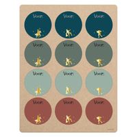 Folat BV Cadeau naamstickers sint en piet, 12st. - thumbnail