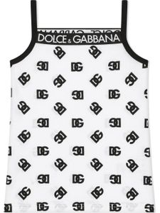 Dolce & Gabbana Kids débardeur à logo DG - Blanc