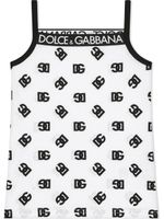 Dolce & Gabbana Kids débardeur à logo DG - Blanc - thumbnail