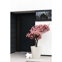 Bloempot - ELHO - Pure Straight Rond 50 - Linnen Wit - L 50 x B 49,5 x H 51 cm - 100% gerecycled