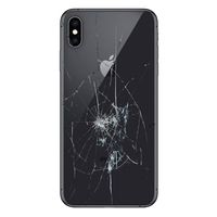 iPhone XS Back Cover Reparatie - Alleen glas - Zwart