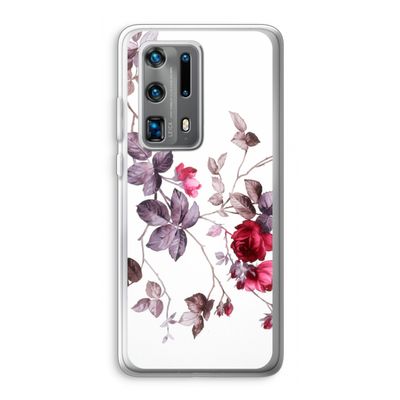 Mooie bloemen: Huawei P40 Pro Plus Transparant Hoesje