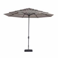 Madison - Parasol Syros Open Air Round Taupe - 350cm - Grijs - thumbnail