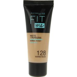 Maybelline Fit Me matte & poreless foundation 128 warm nude (1 st)