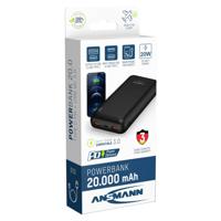 Ansmann Powerbank USB-C 20.000 mAh Zwart - thumbnail