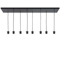 Plafondplaat glas/lampenkap 8 lichts