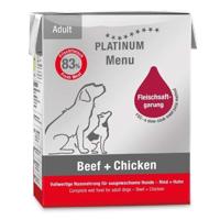 PLATINUM Menu Adult Beef+Chicken - natvoer voor honden - 375g