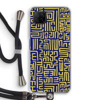 Majorelle Blue Print: Huawei P40 Lite Transparant Hoesje met koord Majorelle Blue Print: Huawei P40 Lite Transparant Hoesje met koord