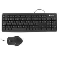 Toetsenbord en muis CoolBox COO-KTR-01U Zwart Qwerty Spaans