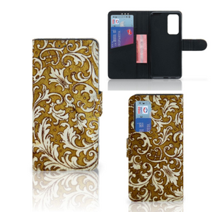 Wallet Case Huawei P40 Barok Goud