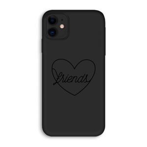 Friends heart black: iPhone 11 Biologisch afbreekbaar hoesje