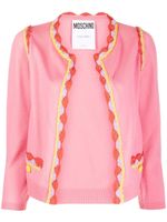 Moschino cardigan à col rond - Rose