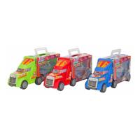 Toi-Toys Turbo racers vrachtwagen met raceauto's, 3dlg.