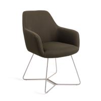 Jesper Home Eetkamerstoel 'Hiroo' Beehive Steel, kleur Jungle Jewel
