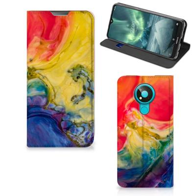 Bookcase Nokia 3.4 Watercolor Dark Bookcase Nokia 3.4 Watercolor Dark