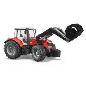 bruder Massey Ferguson 7600 met frontlader modelvoertuig