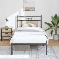 Bedframe zonder matras hout sonoma eikenkleurig 90x190 cm