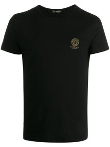 Versace t-shirt à logo poitrine Medusa - Noir