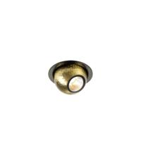 SLV InbouwspotDysko zwart met goud - 1010353