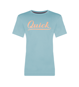 Dames T-shirt Parel | Wolkenblauw/Zalmroze