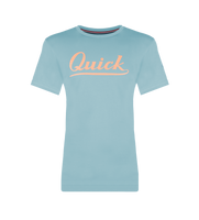 Dames T-shirt Parel | Wolkenblauw/Zalmroze