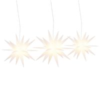 vidaXL Kerstlampen met LED's 3 st inklapbaar wit - thumbnail