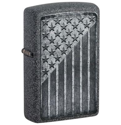 Zippo Aansteker Star & Stripes USA Flag - Grindgrijs