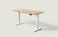 Desktronic HomePro bureau Wit / Massief Eiken / 160x80 cm
