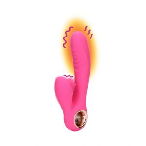 Tongue Flickering and Heating Rabbit Vibrator