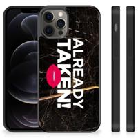 iPhone 12 Pro Max Hoesje met Quotes Already Taken Black iPhone 12 Pro Max Hoesje met Quotes Already Taken Black