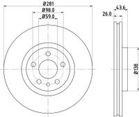 Remschijf 8DD355104451