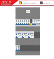 GACIA (Type B) verdeler CHB36 HS, 3xALS2, 9xINS, 1xForn (1F)