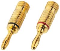 Monacor BP-100G kabel-connector Banana Goud