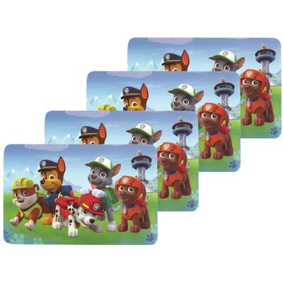 Paw Patrol Placemat - 4x stuks - 43 x 28 cm - kinderen - onderlegger