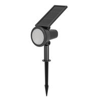 EGLO Sambuco Solar Prikspot Buiten - LED - 37,5 cm - Zwart - Instelbaar RGB & wit licht - Dimbaar