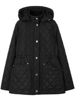 Burberry veste à matelassage losanges - Noir