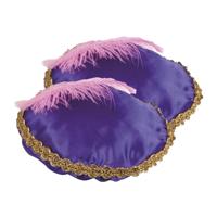 Boland Pietenmuts - 2x - paars - met veer - kinderen - sinterklaasfeest