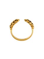 Aurelie Bidermann bague "Wheat" en laiton plaqué or 18ct - Métallisé