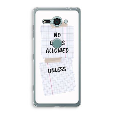 No Girls Allowed Unless: Sony Xperia XZ2 Compact Transparant Hoesje