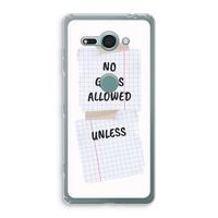 No Girls Allowed Unless: Sony Xperia XZ2 Compact Transparant Hoesje