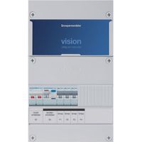 Groepenkast Hager VKG300A 3-groepenverdeler met hoofdschakelaar ALS 30mA/Haco/direct, 1-fase Groepenkast Hager VKG300A 3-groepenverdeler met hoofdschakelaar ALS 30mA/Haco/direct, 1-fase