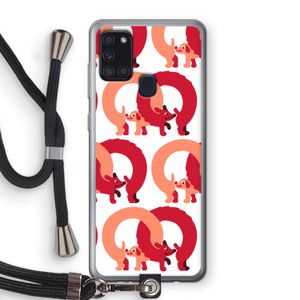 Dogs: Samsung Galaxy A21s Transparant Hoesje met koord