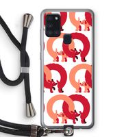 Dogs: Samsung Galaxy A21s Transparant Hoesje met koord
