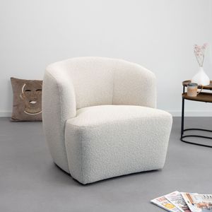 Eleonora Fauteuil 'Charlotte' Bouclé, kleur Beige Copenhagen